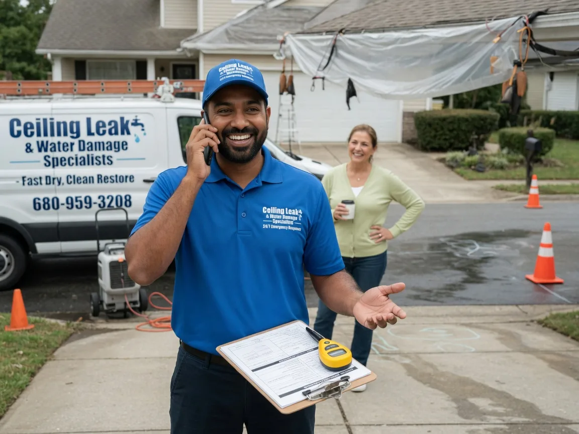 Ceiling Leak Cleanup Waite Park, MN FAQs